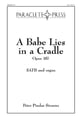 Babe Lies in a Cradle SATB choral sheet music cover